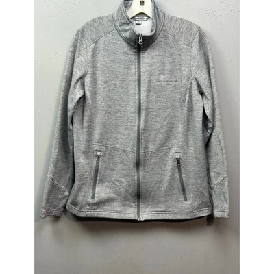 Dairy Farmers of America Womens Large Full Zip Jacket Fleece Lightweight Gray - Image 1 of 4