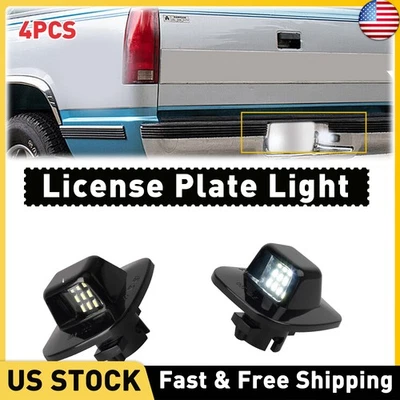 4 PIEZAS Lámparas de Etiqueta LED Brillantes para 88-00 Chevy C/K 1500 2500 3500 Foto 1 de 4