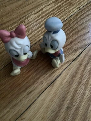 Disney Parks Mickey & Friends Baby Figurine Set of 2 Ceramic Vintage Sri Lanka - Image 1 of 4