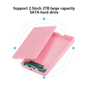2.5in SSD External Enclosure USB 2.0 Hard Drive Case CB - Afbeelding 1 van 17