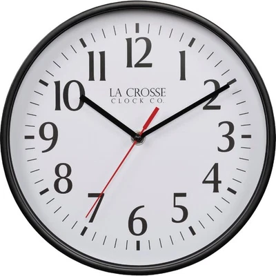 Reloj de pared de cuarzo negro La Crosse Technology Equity 404-3025B La Crosse Foto 1 de 4