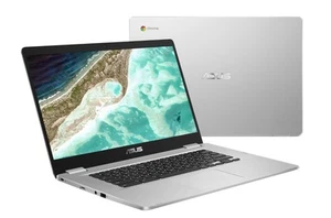 Chromebook ASUS C523 - Intel®CeleronTM, 4 GB de RAM, 64 GB de almacenamiento, eMMC, plateado - Imagen 1 de 3