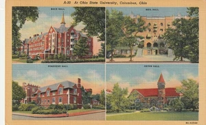 Vintage Postcard Historic buildings at The Ohio State University Columbus, Ohio - Picture 1 of 2