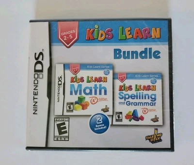Nintendo DS Kids Learn Bundle: Math & Spelling Grades 2 to 5 NEW SEALED - Image 1 of 4