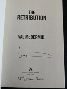 The Retribution by Val McDermid Signed 1st USA Brand New 2012 Tony Hill and Car - Foto 1 di 5