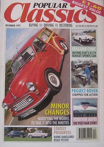 Popular Classics 12/1991 featuring Alvis, Fiat X1/9, Ford, Standard, Humber - Picture 1 of 2