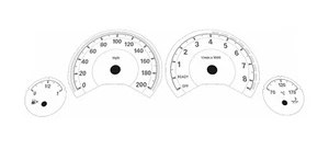 Caras de calibre blancas personalizadas BMW F80 F82 MPH Reino Unido - Imagen 1 de 1