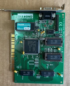 Diamond MULTIMEDIA S3 TRIO64 Stealth 64 DRAM 86C764X 1MB VGA Card - PCI Slot - Picture 1 of 4