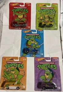 Hot wheels Premium 5 Complete set teenage mutant ninja turtles - Picture 1 of 6