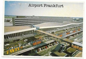 Airport Postcard Frankfurt Germany Unused Chrome - Picture 1 of 2