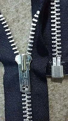 ZIPPER Vtg1970-80s "TALON" USA/SEPARATING(Jacket) #5 Metal ALUMINUM=23in/DK.NAVY - Image 1 of 2