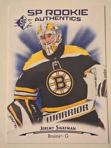 21/22 SP Authentic Jeremy Swayman Rookie Authentics BLUE - Picture 1 of 2
