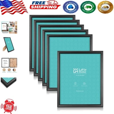 Stylish 8x10 Photo Frames - Set of 6 for Family Memories & Special Occasions - Imagem 1 de 4