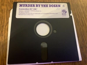 JUEGO MURDER BY THE DOZEN COMMODORE 64 C64 5,25" PULGADAS DISQUETE(S) PROBADO EXCELENTE ESTADO - Imagen 1 de 2