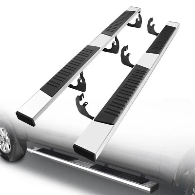 Fit 99-18 Chevy Silverado 2500/3500 Crew Cab 6" Chrome Running Board Side Step - Imagem 1 de 4