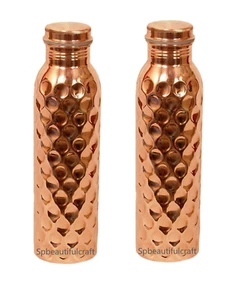 Reinkupfer Wasserflasche Diamant Trinkflaschen Gesundheitliche Vorteile 1000 ... - Bild 1 von 6