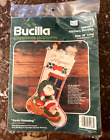 Bucilla "Santa Snoozing" Jeweled Felt Stitchery Christmas Stocking Kit: Unopened