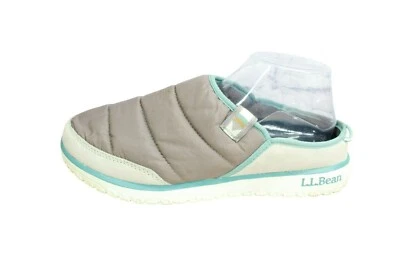 LL Bean Mountain Classic Womens Warm Gray Nylon Quilted Outdoor Slides Size 10 M - Image 1 of 4