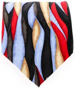 Vintage Cocktail Collection Men's Necktie Silk Twill Abstract Bold 59 x 3.75 - Picture 1 of 3