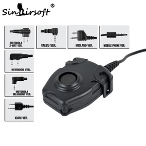 Adaptador de auriculares Z Tactical PTT Push To Talk Z112 para radio walkie talkie airsoft - Imagen 1 de 13