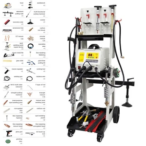 Spot Welder Dent Puller Repair Kit for Steel Auto Body Dent Puller w/Shelf 220V - Picture 1 of 24