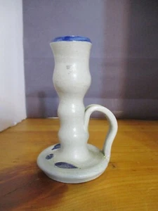 Williamsburg Blue Salt Glaze Pottery Kerzenständer, Top Zustand - Bild 1 von 5