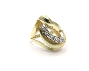 SCHWUNGVOLLER COCKTAIL RING GOLD 585 BRILLANTEN 0,25 CT GR.62 JG 940100870800012 - Bild 1 von 7