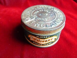 Vintage JOHN PLAYER & Sons Player's Whiskey Brown Flake 2 oz Tobacco Tin
