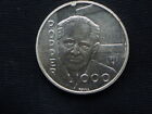 1996 SAN Marino  rare silver coin 1000 Lire UNC Popper  Austrian philosopher