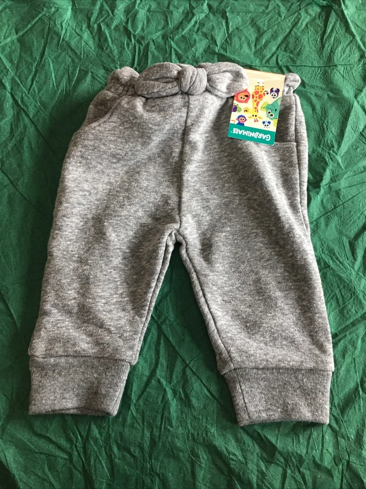 Garanimals French Terry Jogger With Bow Heather 3-6 months