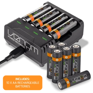Estación de Carga Inteligente Venom más 10 pilas recargables AA 1000mAh - Imagen 1 de 9