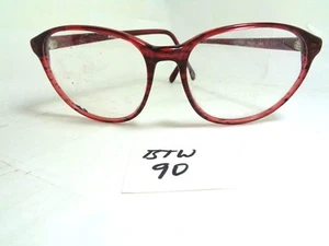Vtg S.O.C 301 Eyeglass Frame Burgundy (BTW-90) - Picture 1 of 3