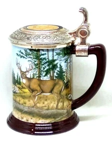The Official 10-Point Buck Collector Tankard Lidded Stein by Rick Fields - Picture 1 of 9