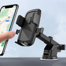 Supporto Universale Per Telefono Auto 360° Con Ventosa, Per Cruscotto E Parabrezza, Nero/grigio