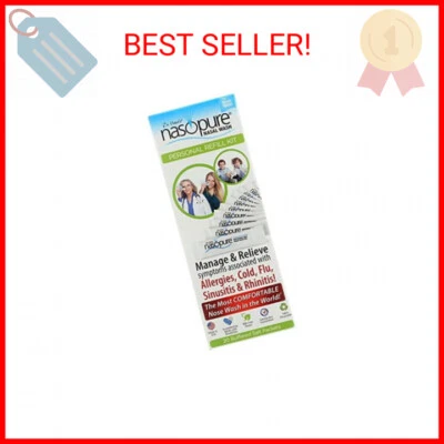 Nasopure Lavado Nasal, Kit de Recarga Personal, Kit de Lavado Sinusal “The Nicer Neti Pot”, C Foto 1 de 2