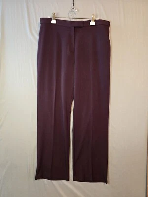 Pantalones de vestir Sag Harbor elásticos de pierna recta para mujer 16 pantalones de vestir púrpura ciruela Foto 1 de 4
