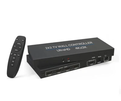 Procesador de imagen de video multimedia HD 2X2 Empalme de pantalla Controlador de pared 1080P Foto 1 de 4