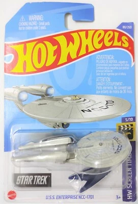 Hot Wheels 80/250 2022 Star Trek U.S.S. Enterprise NCC-1701 Card Not Perfect - Image 1 of 4