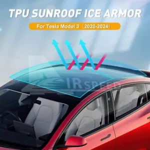 Sunroof Ice Armor Precut Piant Protection Film TPU for Tesla Model 3 2020-2024 - Foto 1 di 12