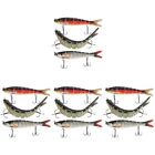  12 Pcs Knotted Lure Bait Fish Hooks Fishing Gear Artificial