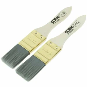 Coral Precision Touch-Up and Detail Paint Brushes 2 Piece Set, White - 33490 - Picture 1 of 3