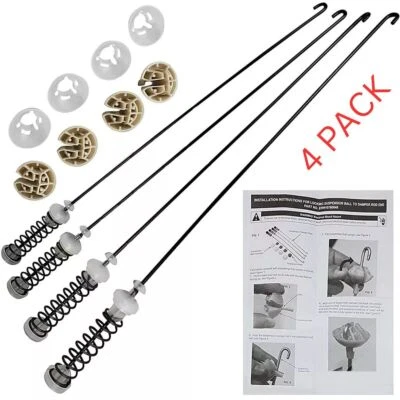 Whirlpool W10780048 Suspension Rods P/N W10349193 PS3418737 PS11723157 1878257 - Image 1 of 4