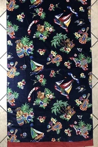 NWT-POLO RALPH LAUREN Beach Towel LIMITED EDITION “Hawaiian Polo Bear” 35”x66” - Picture 1 of 7