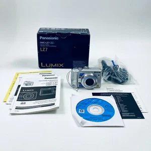 Panasonic Lumix DMC-LZ7 Digital Camera 7.2 Mega Pixels w/ Software Manual Wires - Picture 1 of 9