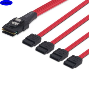 MINI SAS SFF-8087 a 4 puertos servidor SATA cable de conexión de alta velocidad - Imagen 1 de 7