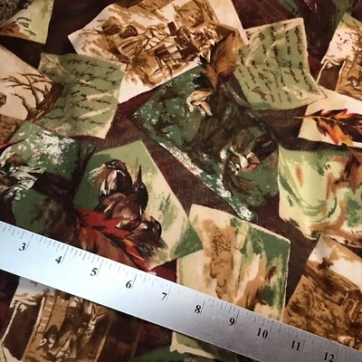 2 yd Sewing Quilting Fabric Comfort & Charm Flannels Great Outdoors RJR Large - Image 1 of 3