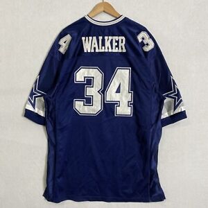 COWBOYS THROWBACK #34 WALKER STITCHED  JERSEY SIZE XLARGE Mitchell & Ness