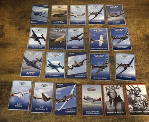 GHOST SQUADRON COMMEMORATIVE AIR FORCE WWII TRADING CARDS 21 CARD SET - Picture 1 of 1