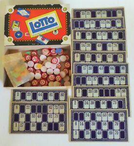 1930'S MILTON BRADLEY  GAME OF LOTTO FAMILY CARD GAME MODEL No.4168
