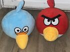 Angry Birds Red & Blue Bird 5" Plush Stuffed Animal Doll NO SOUND Window Cling